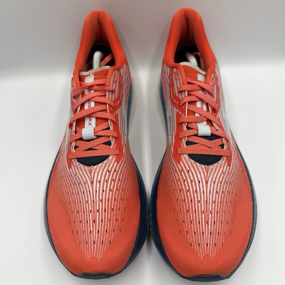Brooks Hyperion Max Men's Size 13 Orange White Blue Running Shoes Sneakers - Picture 6 of 9